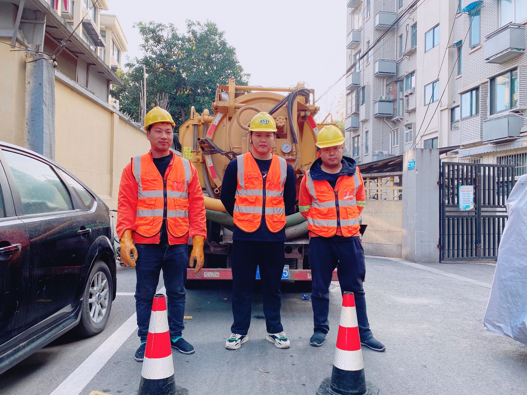 南京某小区管道清淤检测施工